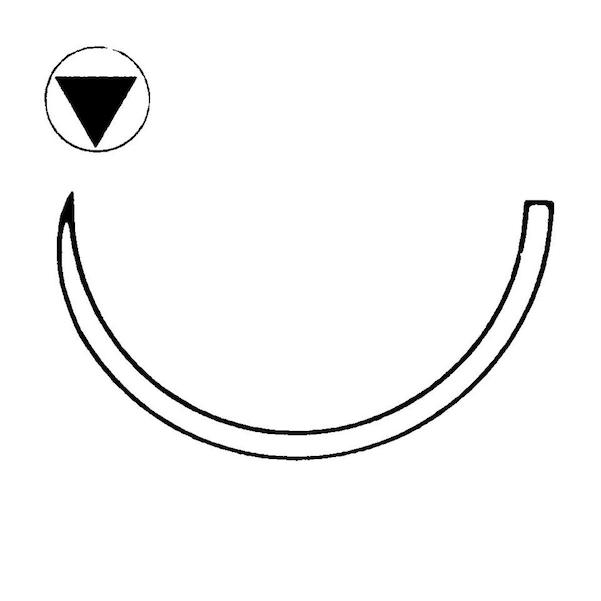PERMA-HAND SEIDE schwarz, geflochten - Nadeltyp V5