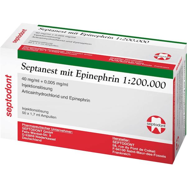 Septanest mit Epinephrin 1:200 000