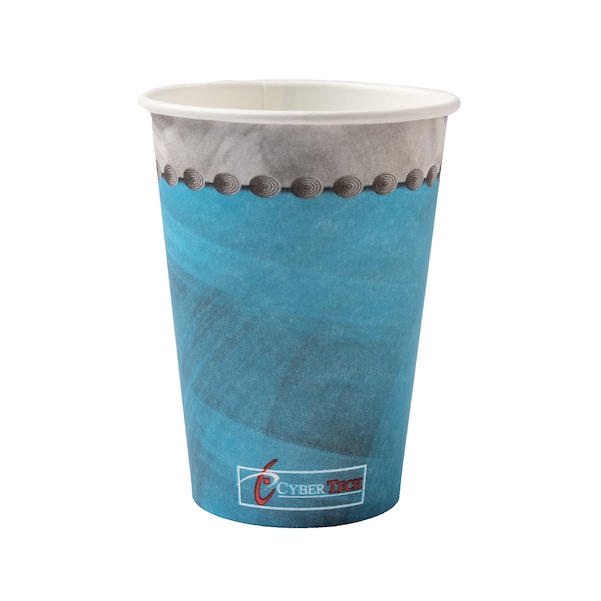 CT-Mundspülbecher Pappe blau recyclebar