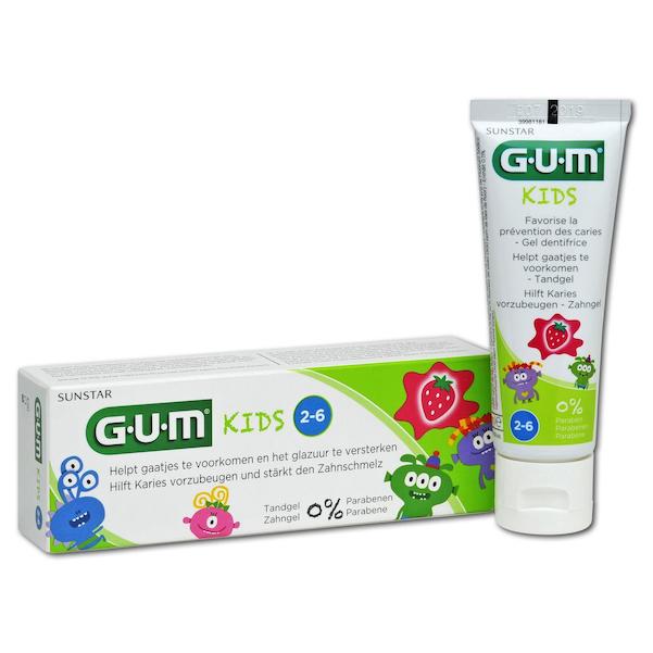 GUM® KIDS Zahngel Erdbeere 3+