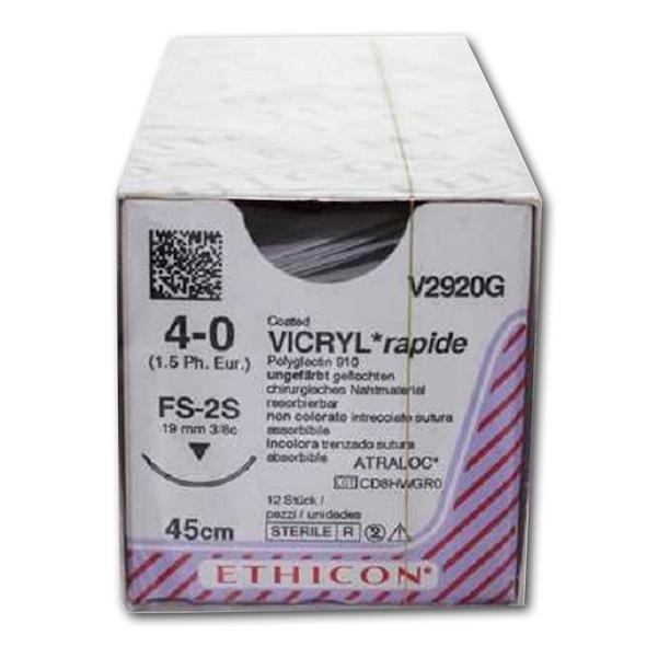 VICRYL rapide ungefärbt, geflochten - Nadeltyp FS2S