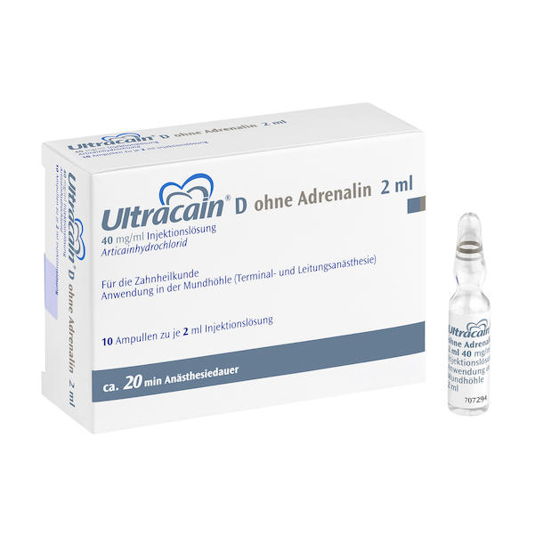 Ultracain™ D ohne Adrenalin (In Österreich nicht registriert)