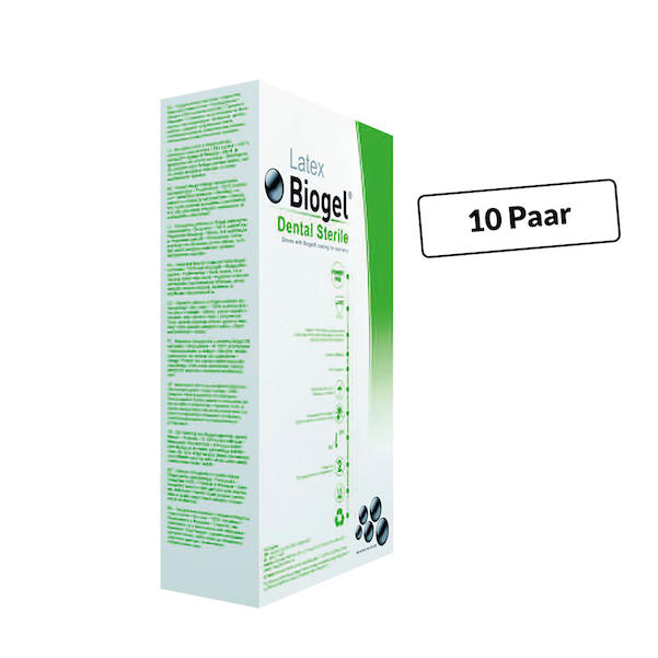 10 Paar: Biogel D steril