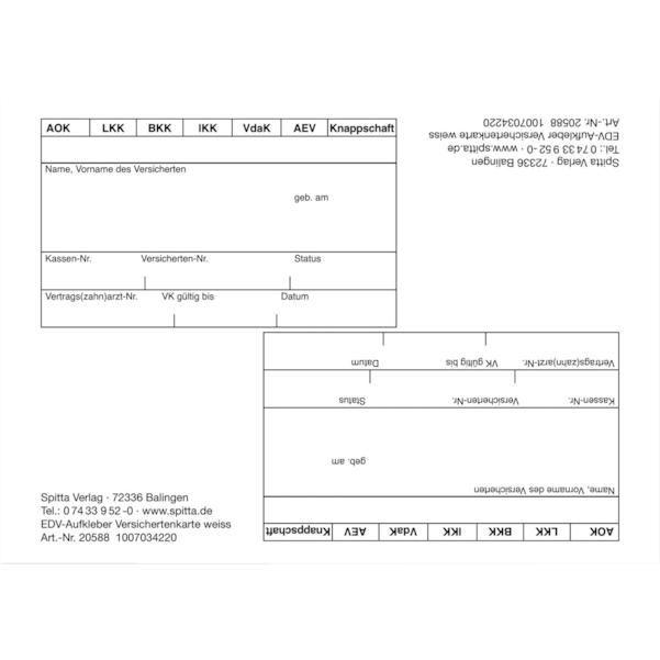 EDV-Anschriftenblatt