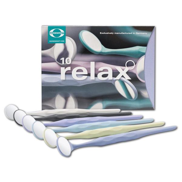 RELAX Mundspiegel Größe 5 (Ø 24 mm), Rhodium - Standardpackung