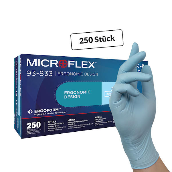 250 Stück: MICROFLEX 93-833 Nitril