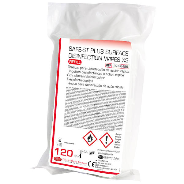 SAFE-ST PLUS Schnelldesinfektionstücher